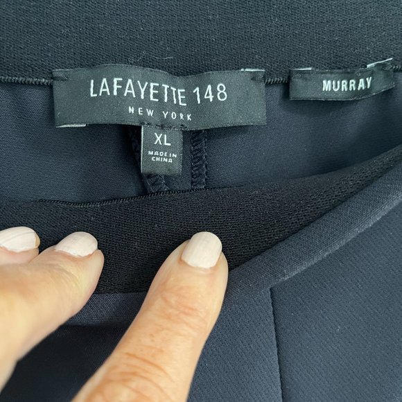 Lafayette 148 Never worn. Navy pull on style suit pants. Size XL. - Picture 2 of 2